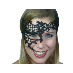 Damen Augenmaske asymmetrisch Spitze Stickerei Maskenball...
